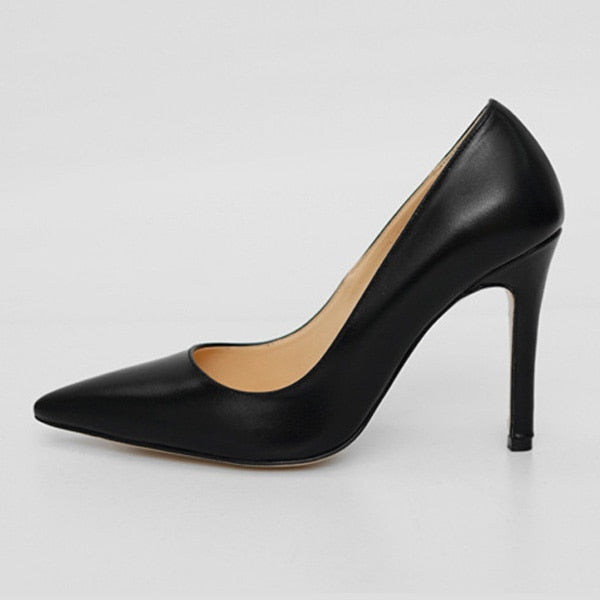 Women High Heels Shoes Brand Pointed Toe Woman Pumps Office Ladies Working Shoes Dress Spring Summber Plus Size Female Pumps DE